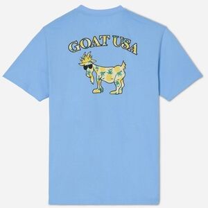 Goat USA pineapple Goat Unisex Blue T-shirt